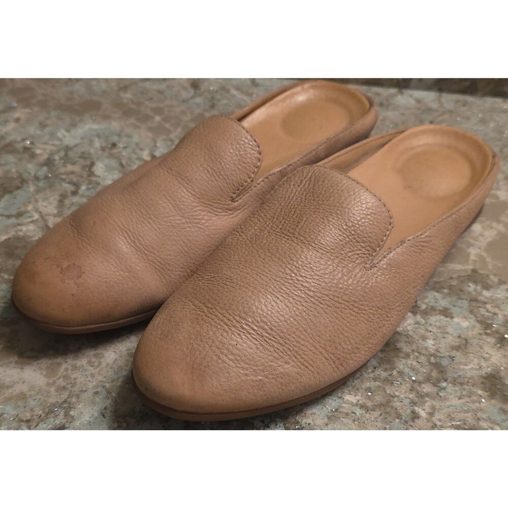 Dansko Lexie Women's Size 38 US 7.5-8 Beige Leather Slip On Loafers Mule